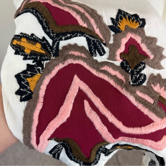 Anthro-Parodise- kimono style jacket with flower embroidery-Woman’s One size - Picture 8 of 14